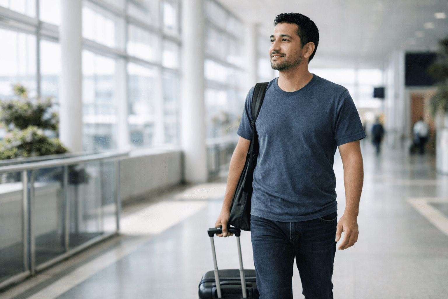 inmigrante que llega a los Estados Unidos después de obtener un estatus legal