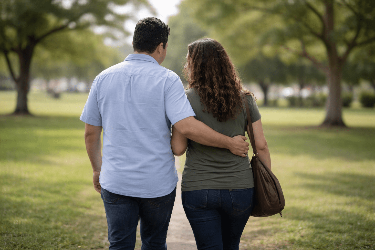 couple enjoying living in the US with legal status