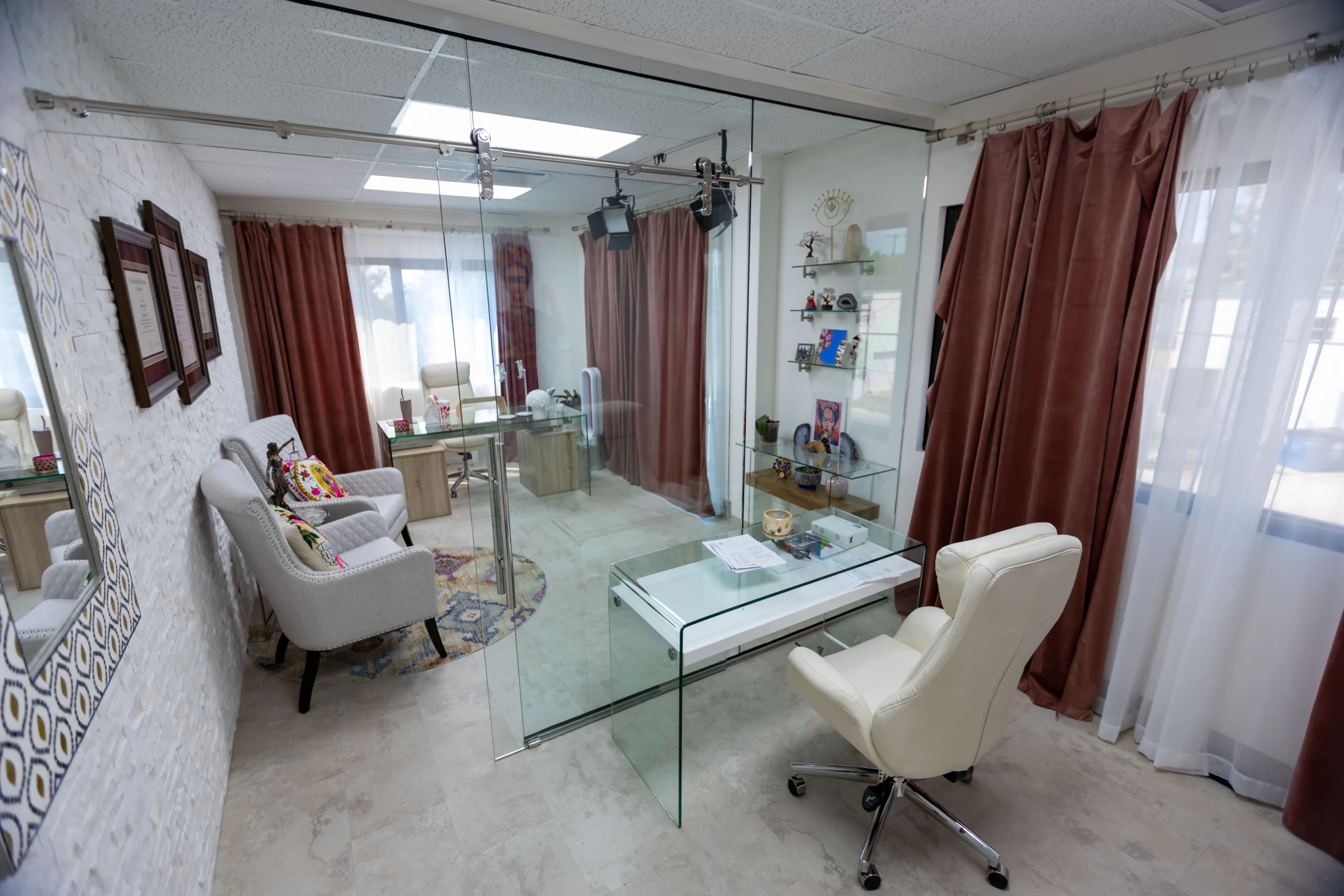 Immigration lawyer consultation office in San Antonio TX, private meeting space for immigration legal services